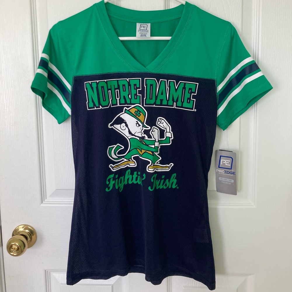 Notre Dame Womens Football Jersey Size Small New with Tags